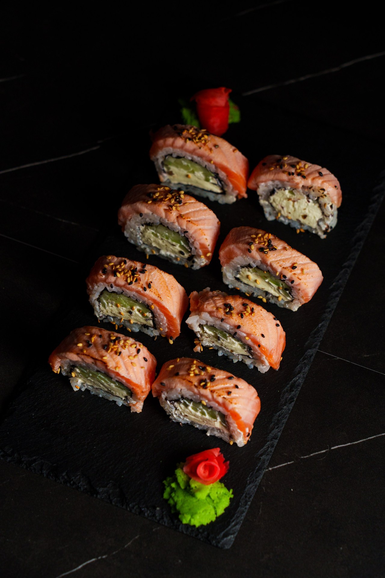 Frische Sushi-Rollen von Sushi Hamburg